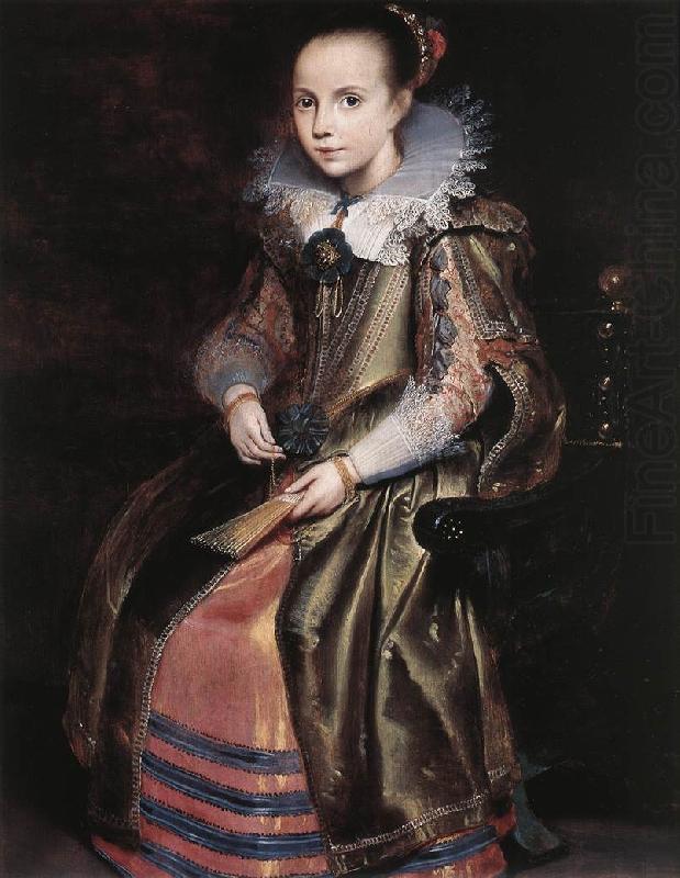 VOS, Cornelis de Elisabeth (or Cornelia) Vekemans as a Young Girl re china oil painting image